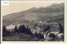 Charmey et La de Montsalvens - Bauer mit Ziege