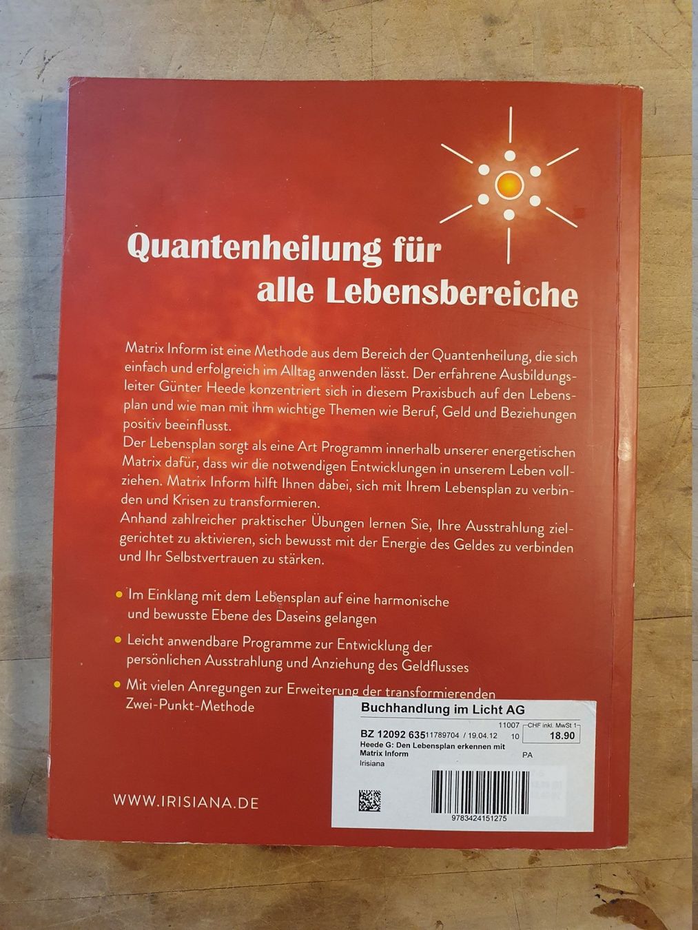Bücher: Matrix Information Günter Heede Irisiana – Gebraucht aus Zürich von loosebone 3
