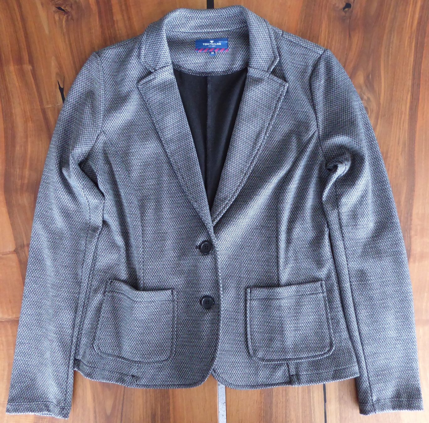 Tom Tailor Giacche: Blazer Tom Tailor schwarz/weiss Grösse M – Usato da Entlebuch venduto da roma6370