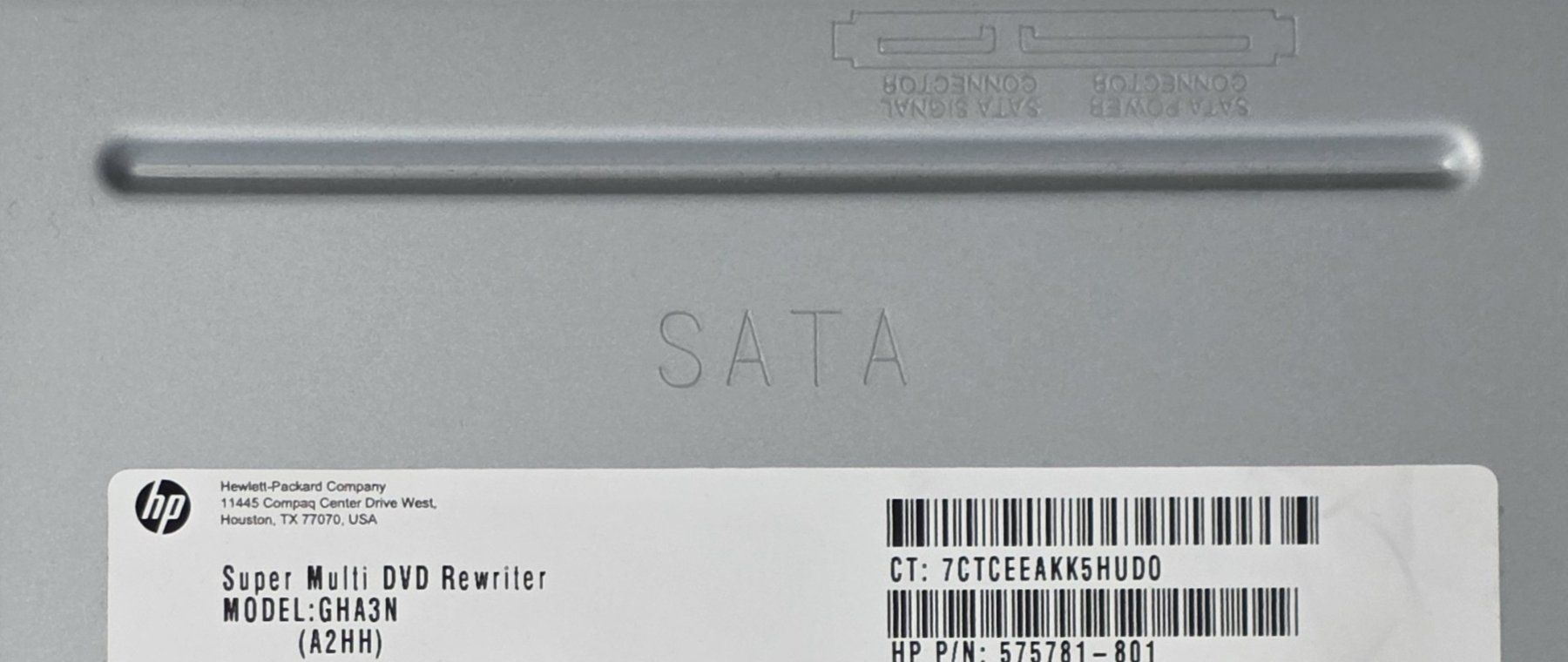 Hewlett Packard Lettore multimediale & Streamer: HP Super Multi DVD Writer Original – Usato da Mels venduto da Zeppelin08 2