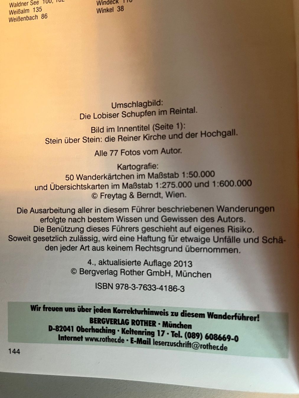Libri: Rother Wanderführer, Tauferer Ahrntal – Usato da Winterthur venduto da yvi_s 4