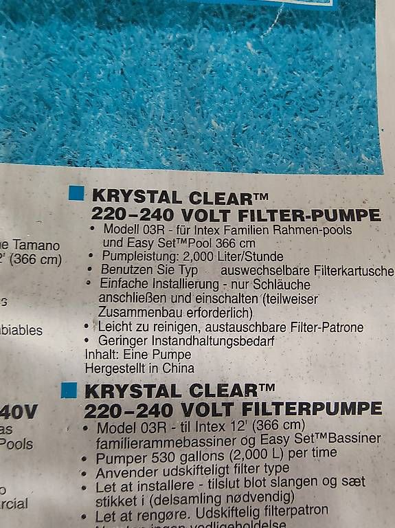 Intex Accessoires de piscine: Intex Pool Pumpe – D'occasion à Waedenswil par Jetztodernie 2