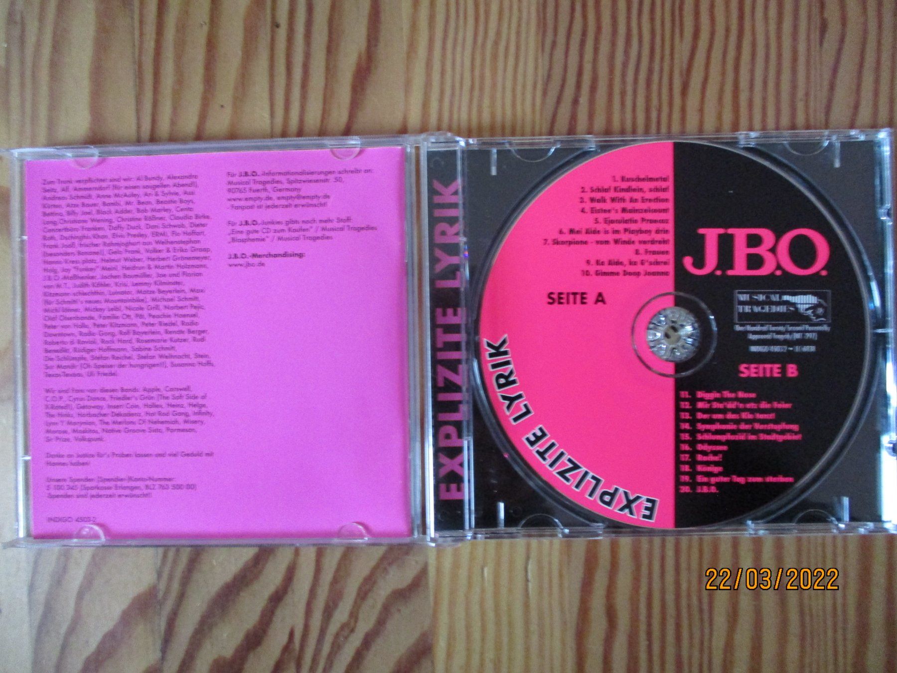 CDs: J.B.O. --  Explizite Lyrik – Gebraucht aus Liestal von Disc-Point 1