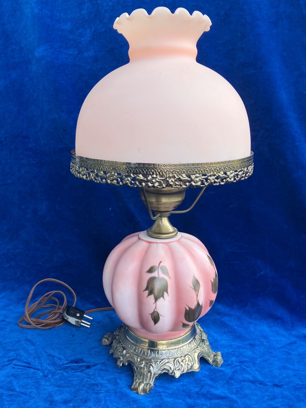 Lampade: Jugendstil  Opalin Tischlampe H.50cm – Usato da Zürich venduto da otomado 8