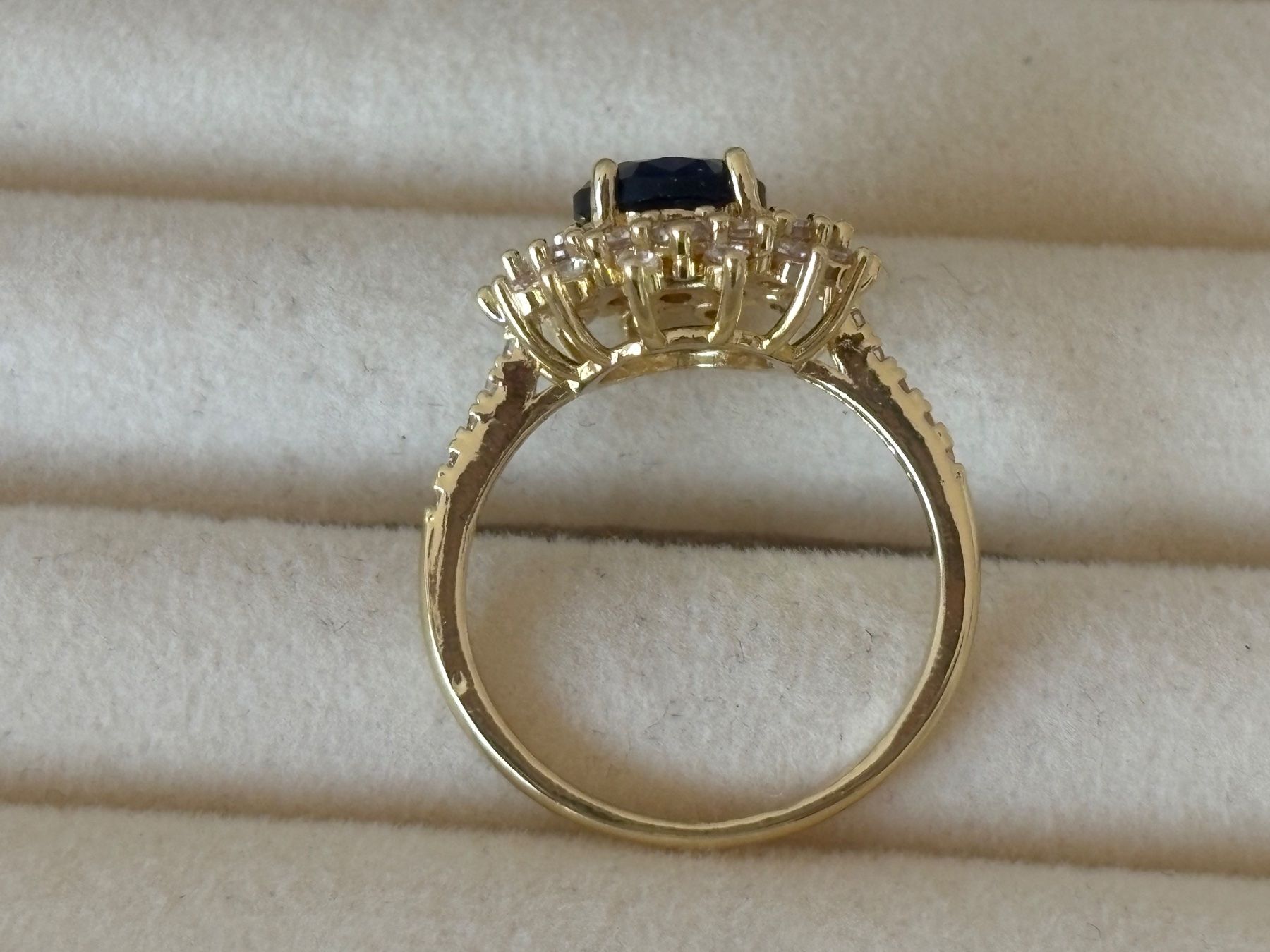 Anelli: Luxus Elegante Gr.19/9 Ring Farbe: Gold/blau – Nuovo (secondo la descrizione) da Biel-Bienne venduto da Roserosse13 2