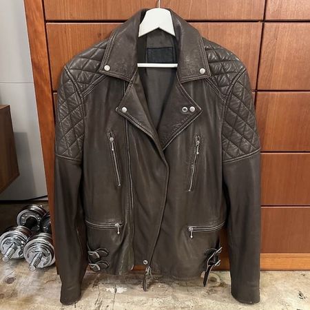 Allsaints Lederjacke (braun, Grösse S)