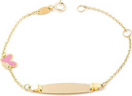 Kinder Schmetterling Armband Gelbgold 9 Karats (375)