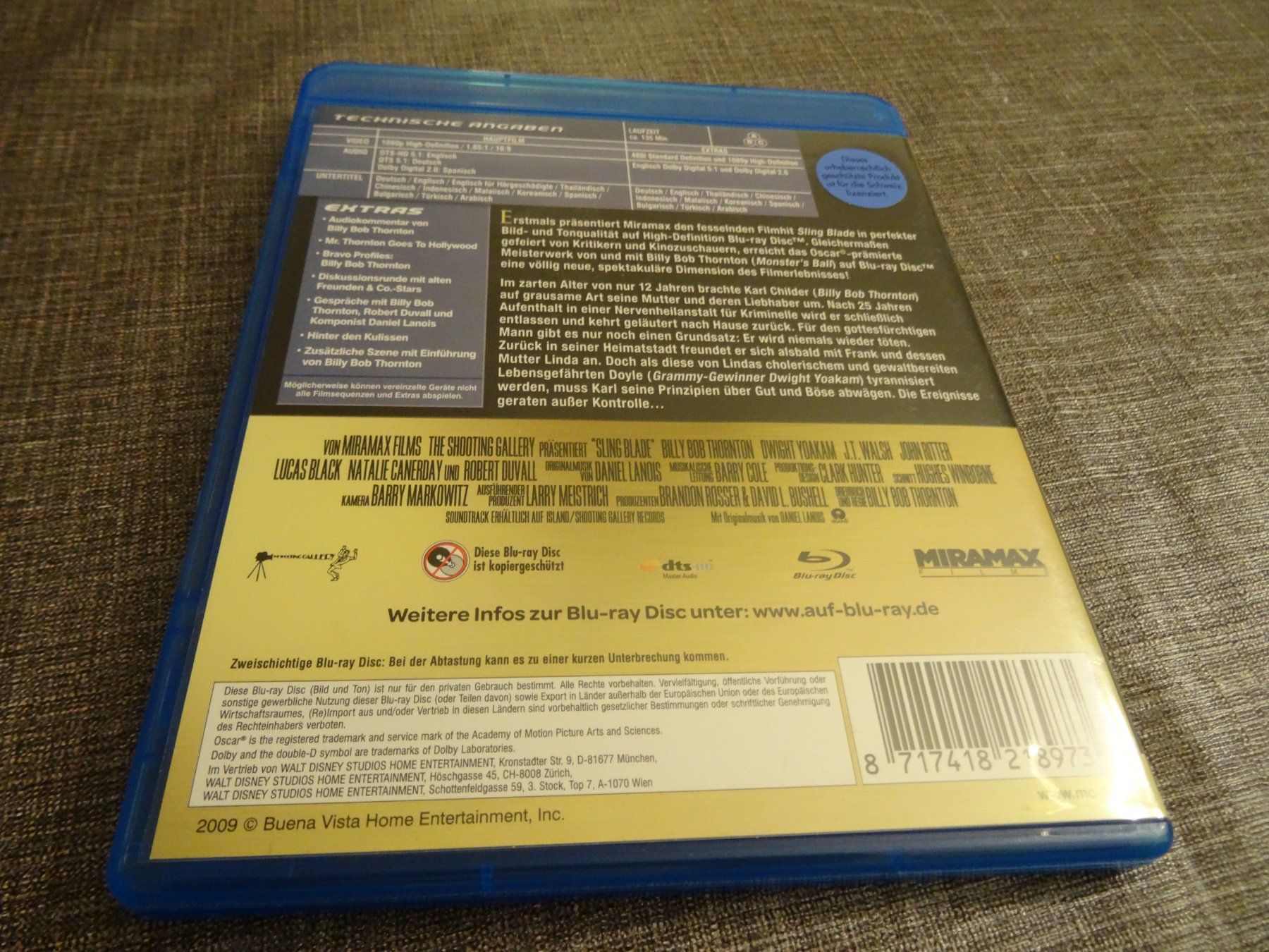 Tutti i DVDs: Blu-ray Sling Blade auf Messers Schneide – Usato da Olten venduto da Disc-Verkauf 2