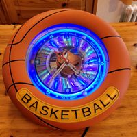 Horloge lumineuse ballon de basket