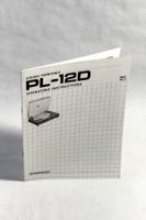 Originaler - Gebrauchsanweisung: PIONEER PL-12D, wohl 1972