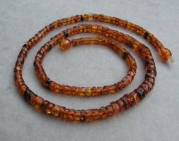 ♥ EDEL - RAR - HERREN SCHLANGEN  KETTE - MEXIKO BERNSTEIN ♥