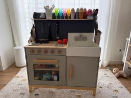 MUSTERKIND Kinderküche aus Holz mit Zubehör, Top Zustand