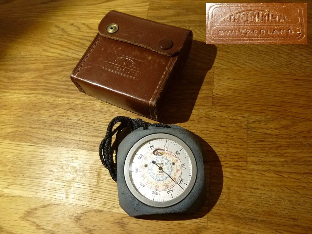 Thommen Höhenmesser Altimeter 5000m Swiss u. Lederetui (Gebraucht) in ...
