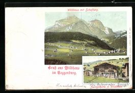 Wildhaus, Panorama mit Schafberg und Zwi