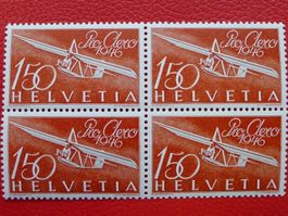 1946, F41 Viererblock postfrisch ** Flugpost, Kat: 200.-