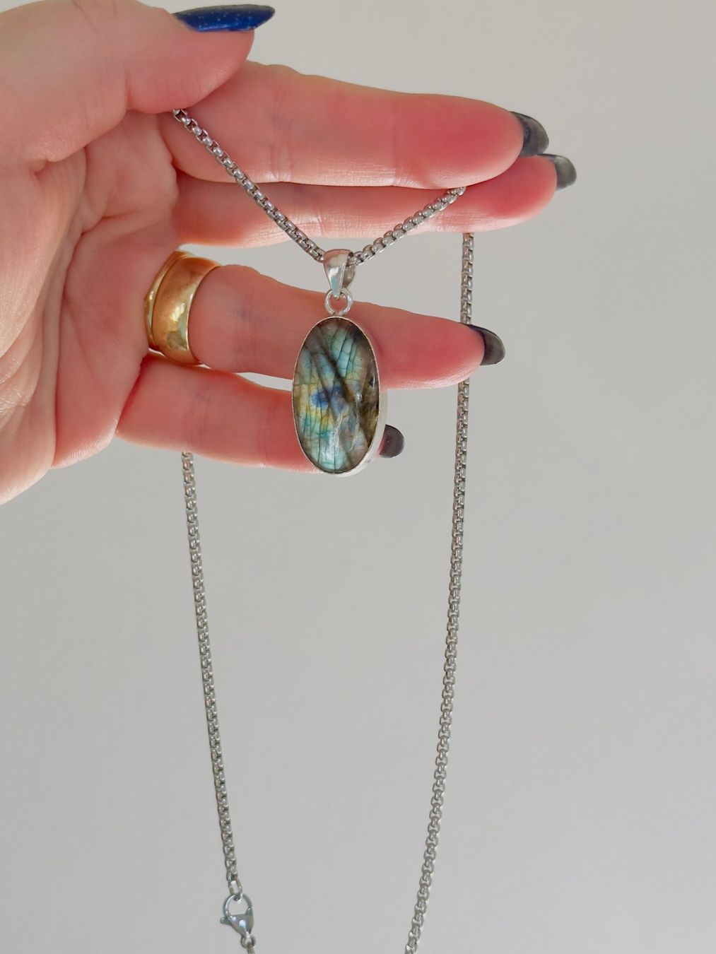 Catenine: Labradorite necklace – Nuovo e nell'imballaggio originale da Genève venduto da AGBERG 6