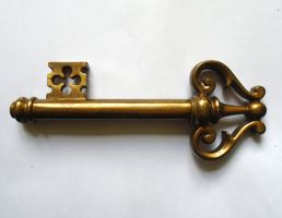 alter Korkenzieher, Zapfenzieher als SCHLÜSSEL/mid-century?