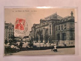 Ancienne CP Chaux-de-Fonds - La Gare 1912