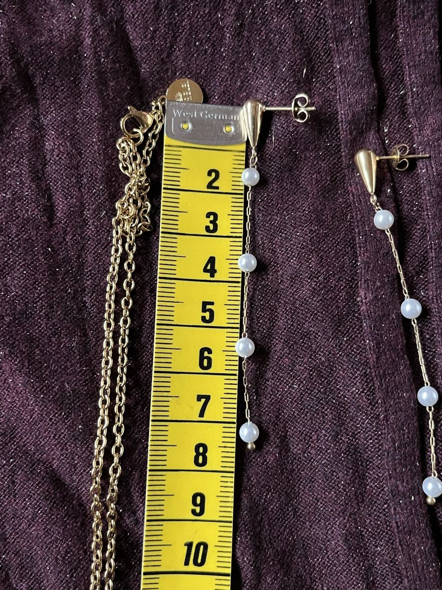 Purelei Altri gioielli: Purelei Goldkette & Perlenohrhänger – Nuovo e nell'imballaggio originale da Hettiswil venduto da CoWa1974 5