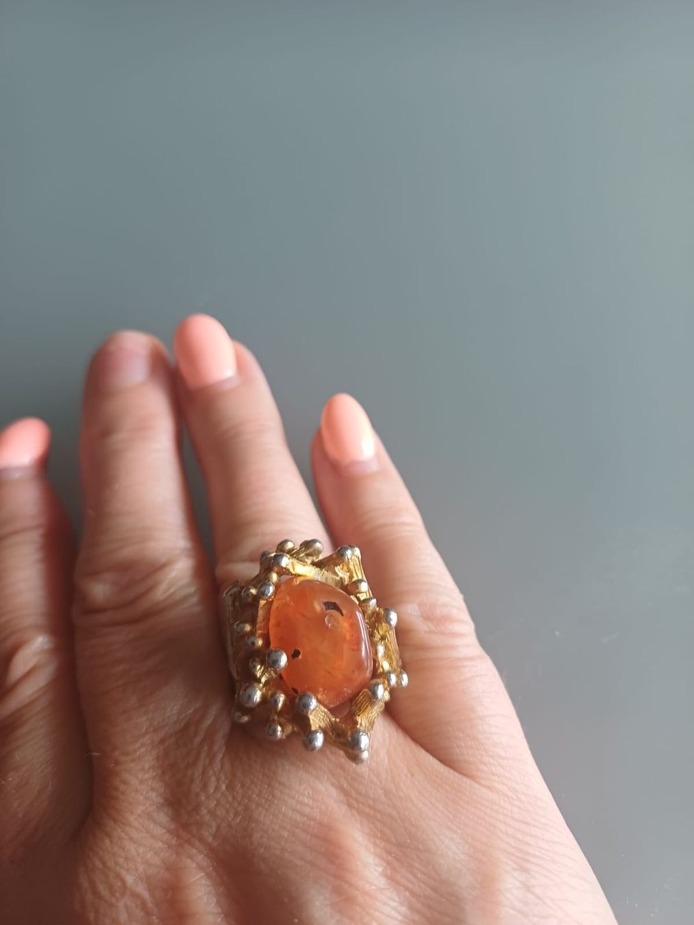 Ringe: Bague avec pierre Cornaline – Gebraucht aus Collonges von cam_72xf