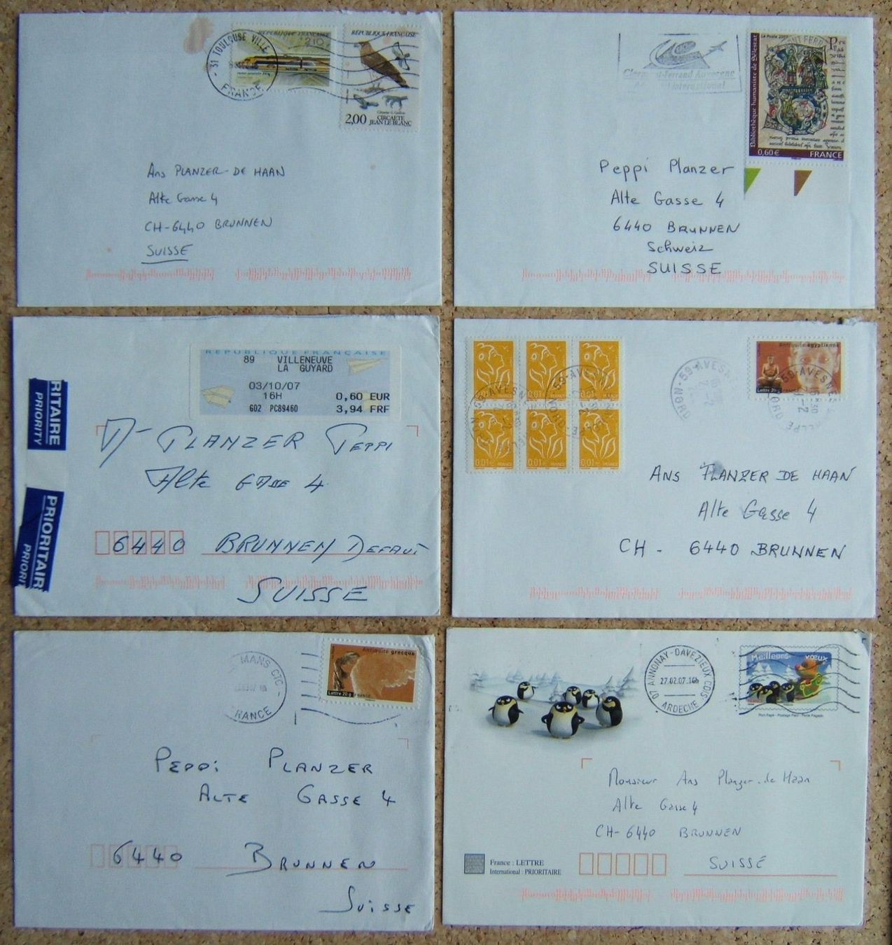 Tutti i francobolli: LOT FRANKREICH BRIEFE (B) – Usato da Brunnen venduto da Nonne04 4