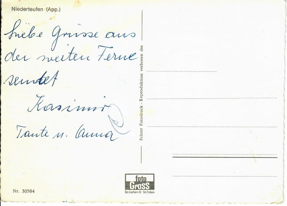 Cartoline postali: Niederteufen – Usato da Hochdorf venduto da Ziegel-16 1