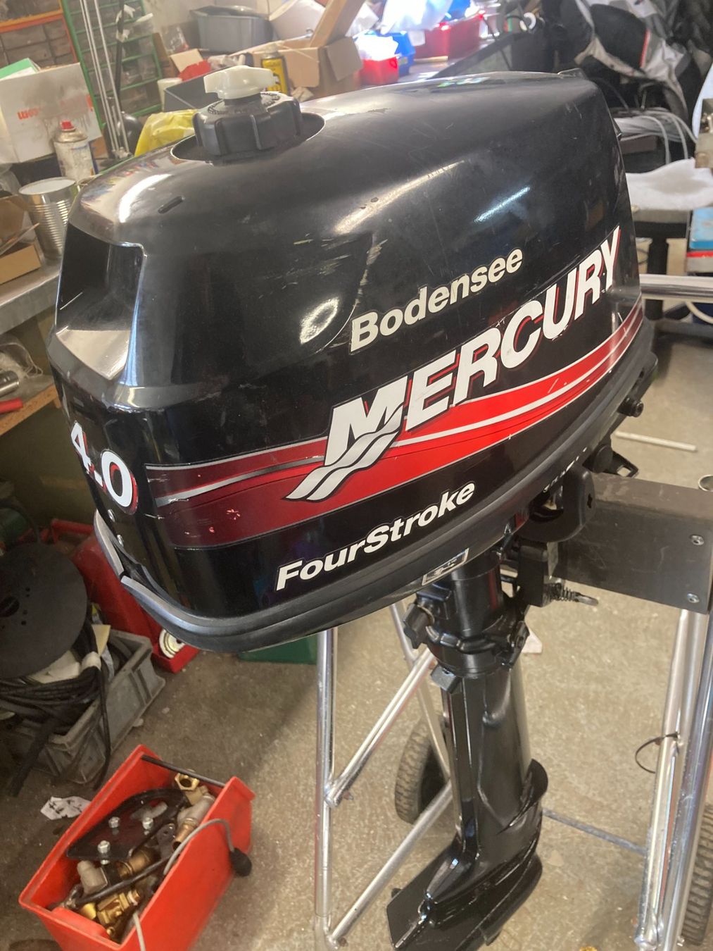 Mercury Motori: Aussenbotdmotor Mercury 4 Ps  Langschaft – Usato da Allmendingen b. Bern venduto da fordmustang1