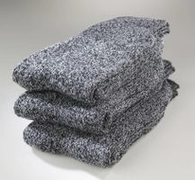 Outdoor Socken im 3er Pack, schwarz meliert, Größe 39/42