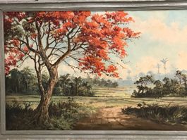 Schönes Antik Gemälde 139x80cm