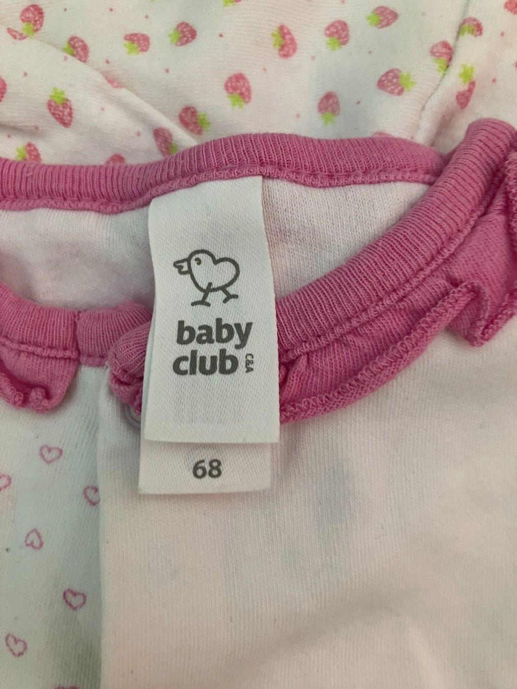 Pyjamas: 2x leichte rosa Strampler/Pyjamas mit Füssen Gr. 68 – D'occasion à Zürich par tscherel 1