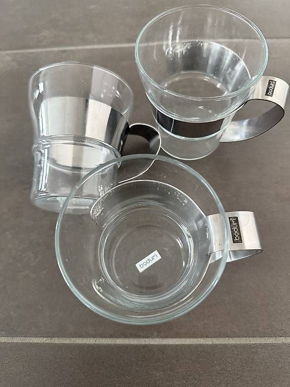 Tazze: Bodum 3x Teetasse Glas assam – Usato da Stachen venduto da maf_5cnd