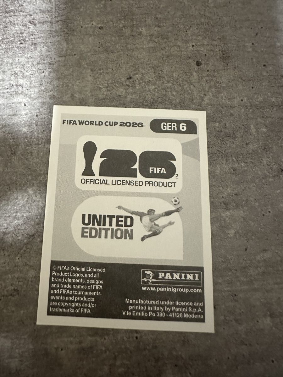 Panini Carte collezionabili: GER 6 , FIFA WORLD CUP 2026 PANINI – Nuovo (secondo la descrizione) da Frauenfeld venduto da 1PegPeg1 1