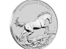 BRUMBY 1 UNZE OZ AUSTRALIEN 2021 SILBER 999 AUSGABE  2 HORSE