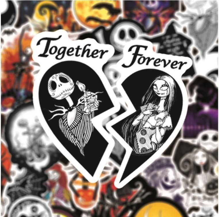 Sticker: Nightmare before Christmas Jack Skellington DVD Stickerset – Nuovo e nell'imballaggio originale da Dättlikon venduto da easythings 2
