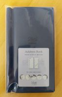 Adressbuch navy aus Kunstleder