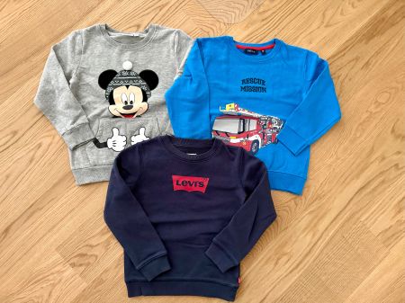 4 boys pullovers size 110