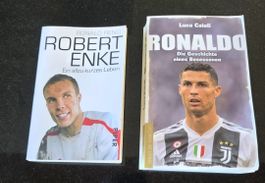 2 Fussballbiografien Robert Enke und Ronaldo, 2 Bücher