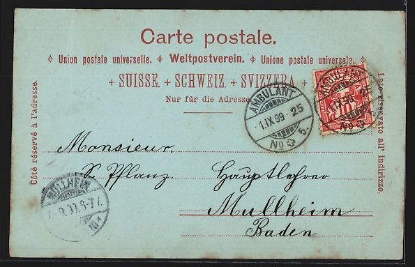Cartoline postali: Mondschein-AK Morges, Strassenpartie mit – Usato da Berlin venduto da bartko-reher 1