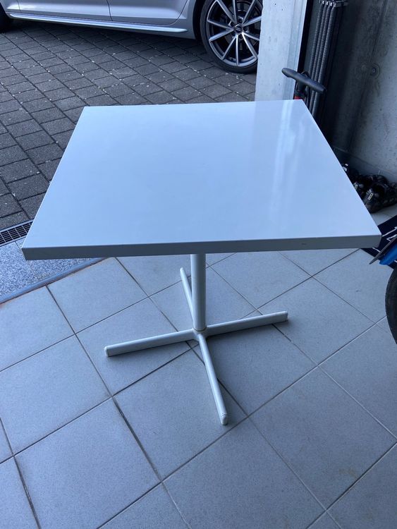 Indtry Collection Aluminium Square Table White - SELETTI A