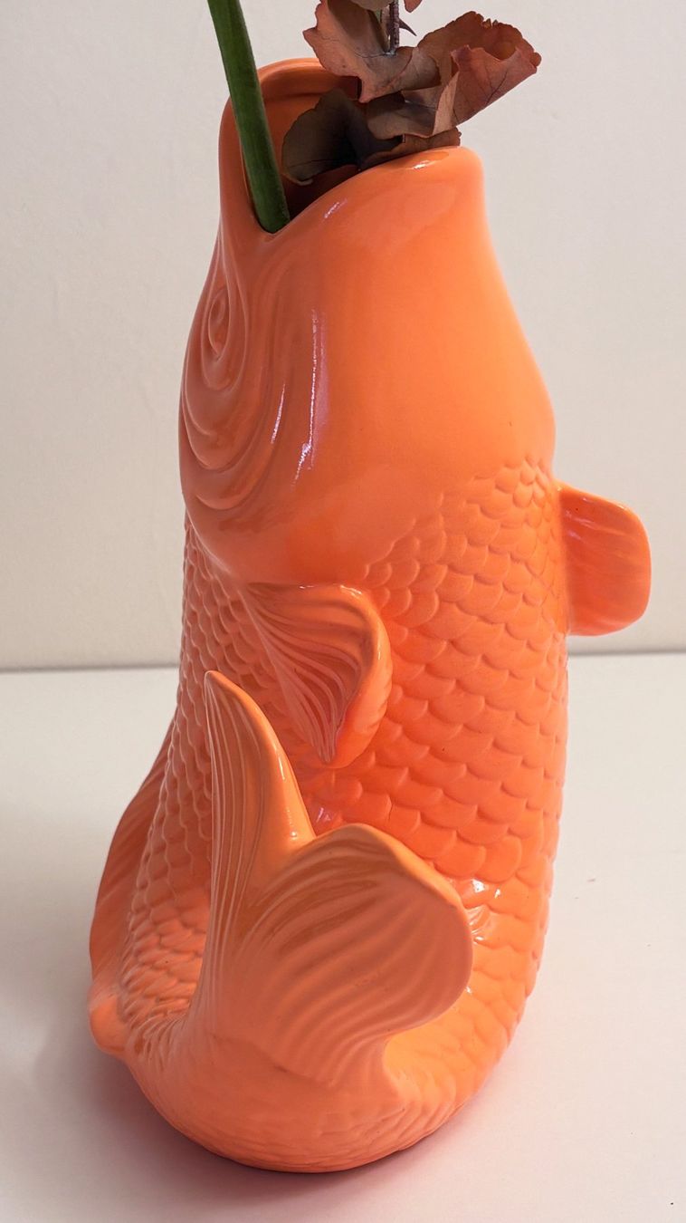 Vasi & Recipienti: Fischvase/Objekt in Keramik Orange – Nuovo (secondo la descrizione) da Chur venduto da elifornico 3