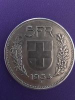 Silber Munze 5 Franken SS