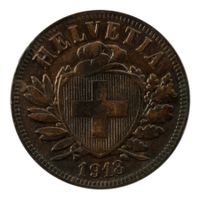 Schweiz / Suisse - 2 Rappen - 1918