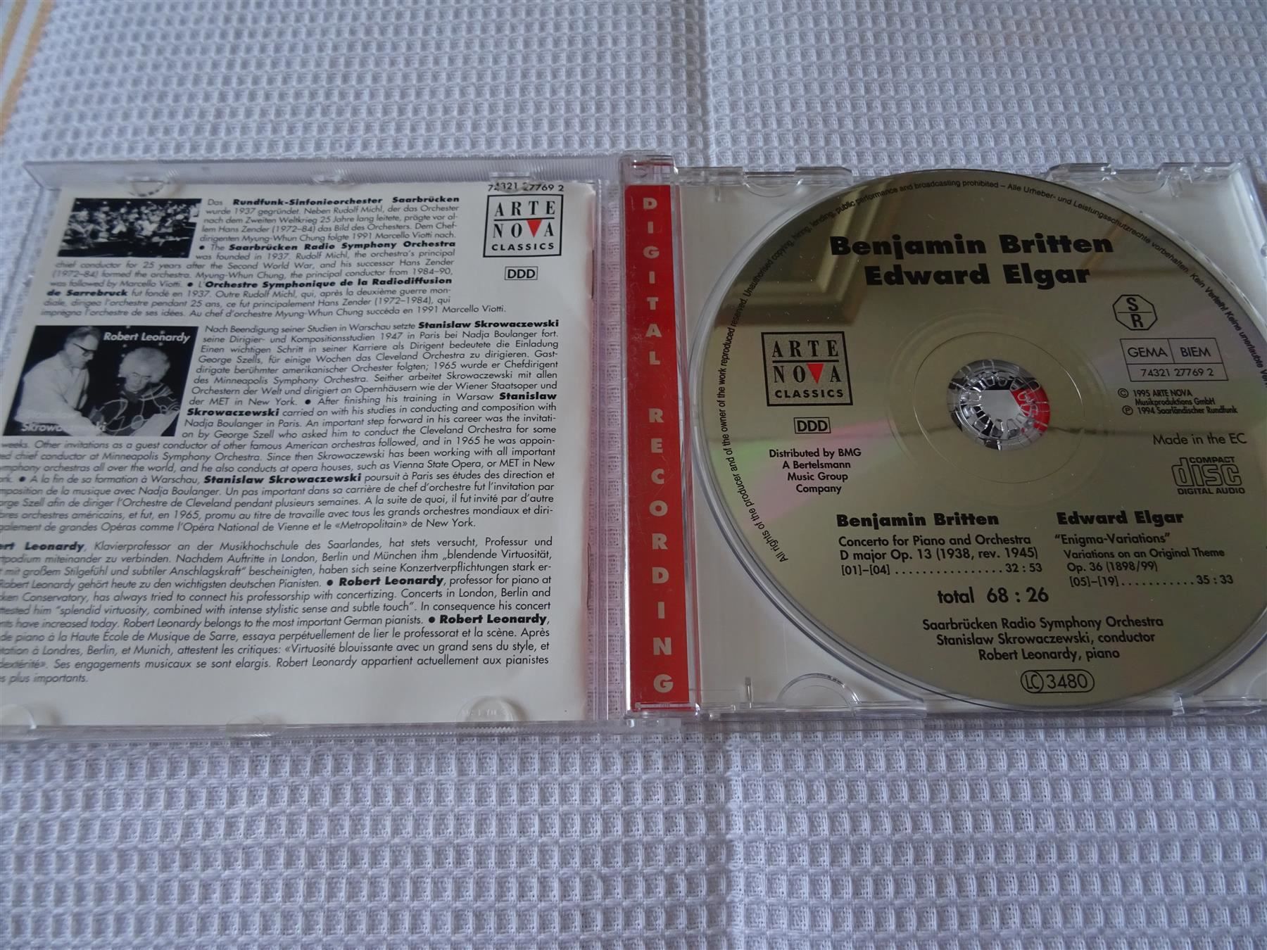 CD: Benjamin Britten / Edward Elgar – Usato da Bilten venduto da Bora3 2