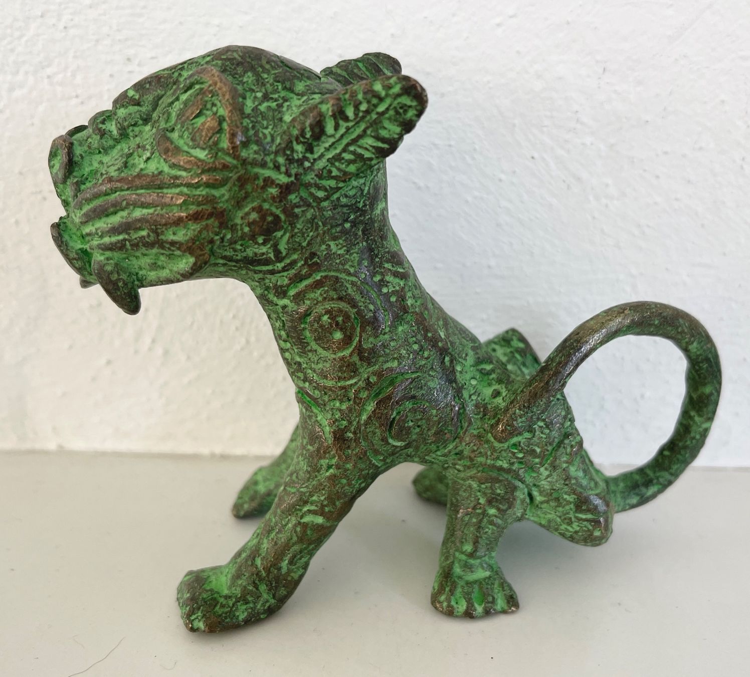 Sculture & Statue: feiner alter Leopard Bronze Benin Höhe 9,5 cm – Usato da Rüthi (Rheintal) venduto da Kunsthaus777 3