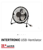 Tischventilator Pro-Klima mit USB-Anschl., Durchmesser 12cm.