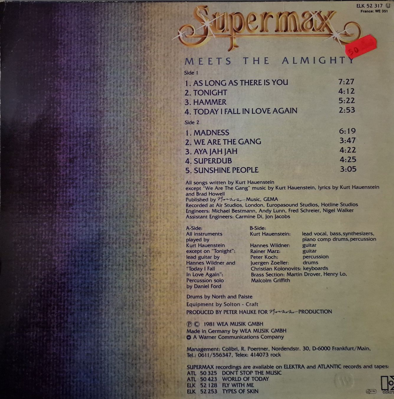 Dischi in vinile: Supermax LP – Supermax Meets The Almighty – Usato da Root venduto da atelier22 1