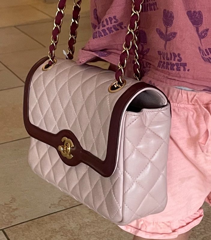 Chanel Borse da donna: Vintage Chanel Classic Singleflap Rosa / Bordeaux – Usato da Niederhasli venduto da stessence 1