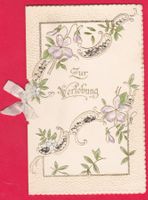 PRÄGEDRUCK, ZUR VERLOBUNG (CIRKA 6 x 13cm)