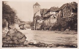 Brugg  Aare mit Römerbrücke