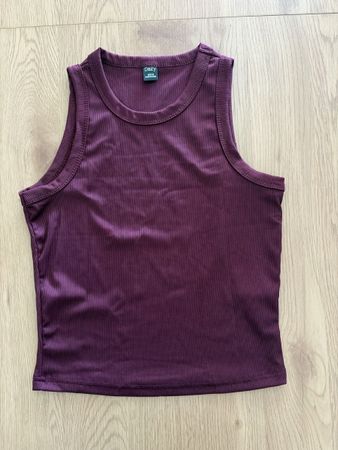 Dazy Ripp-Top Weinrot Gr.M NEU